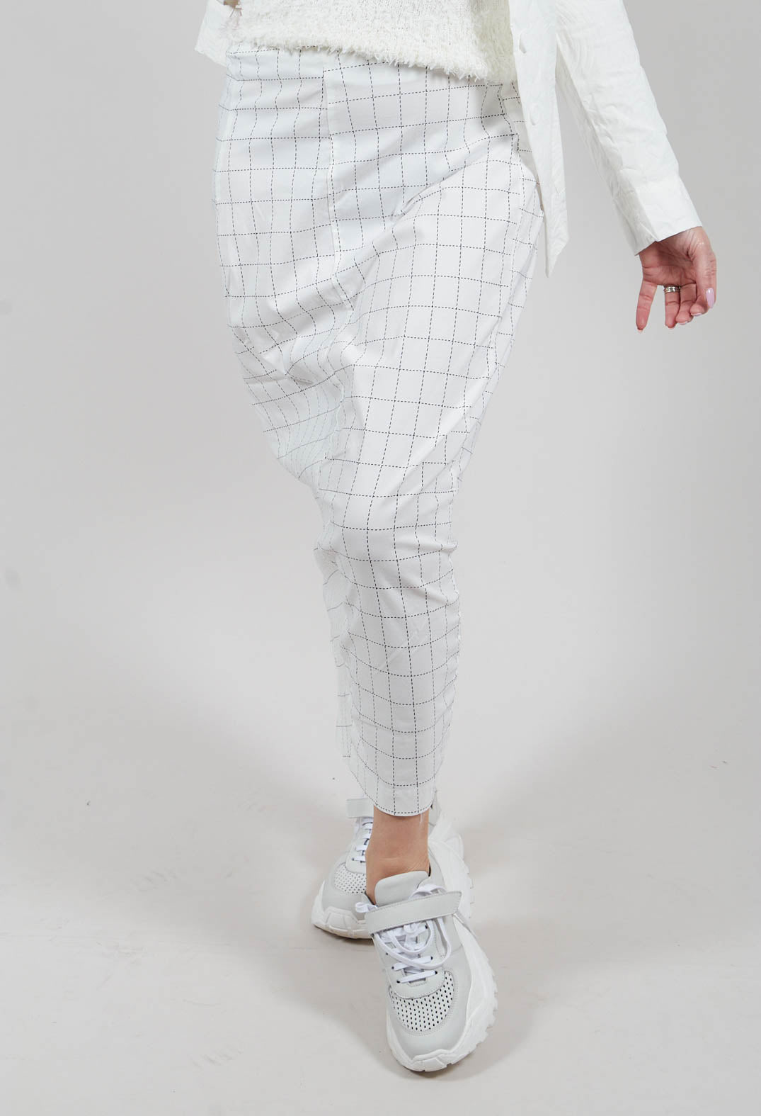 Pencil Skirt in Off White Check - 3440305