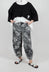 Pull On Trousers in Black Print - 3440106