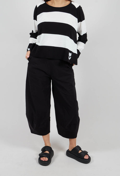 Pull On Trousers in Black - 3440126
