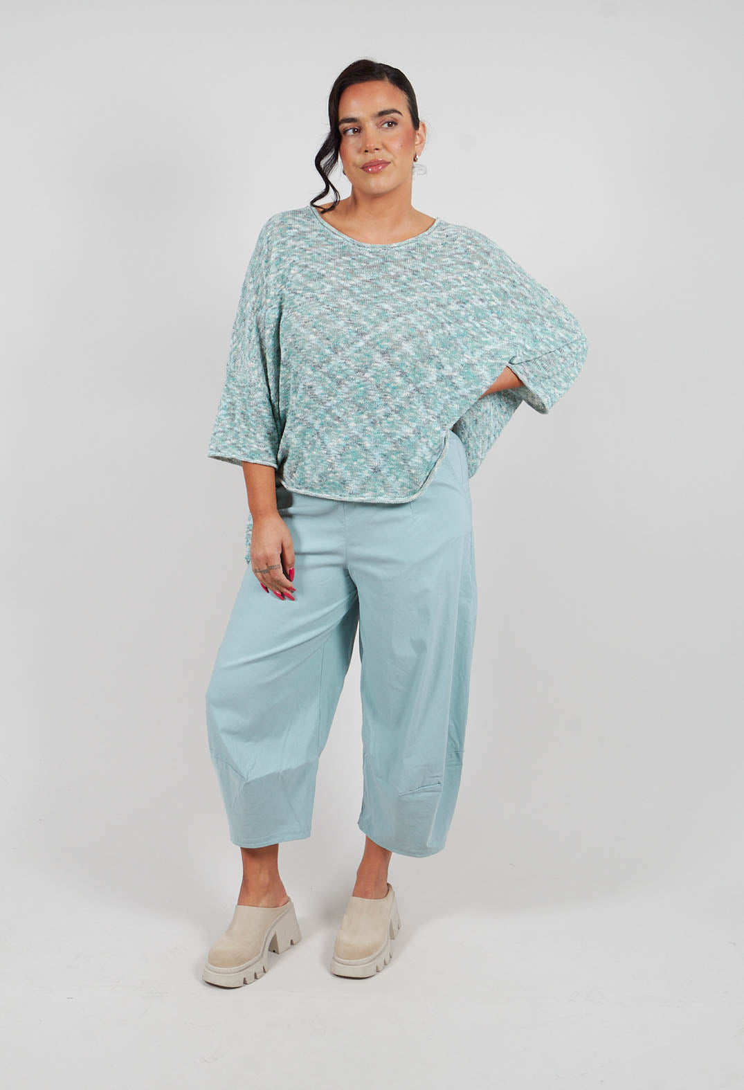 Pull On Trousers in Mint - 3440126
