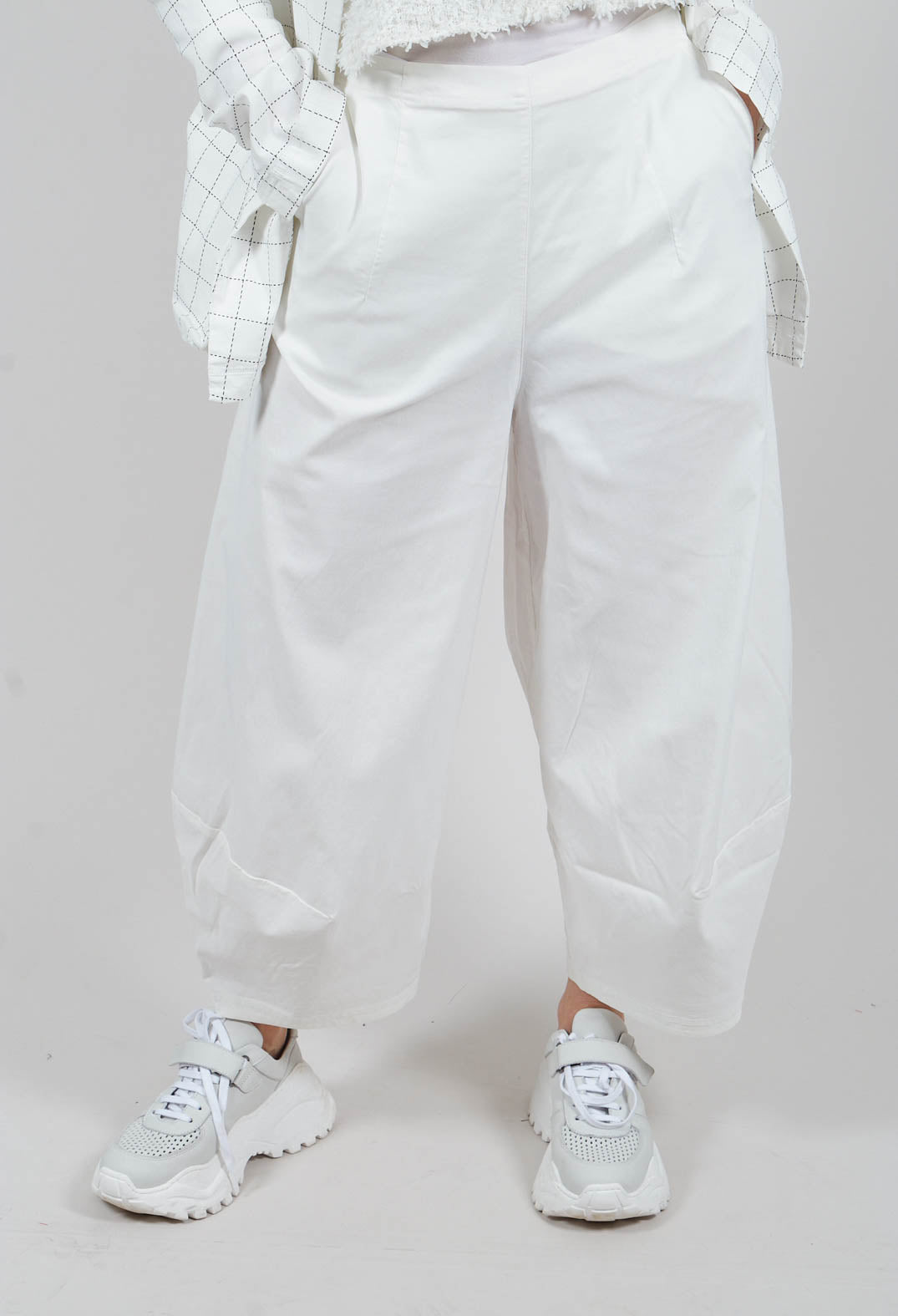 Pull On Trousers in Off White - 3440126