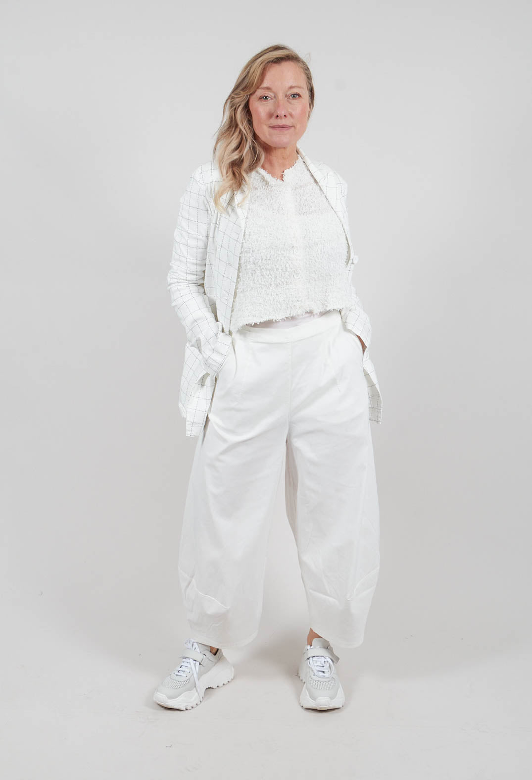 Pull On Trousers in Off White - 3440126