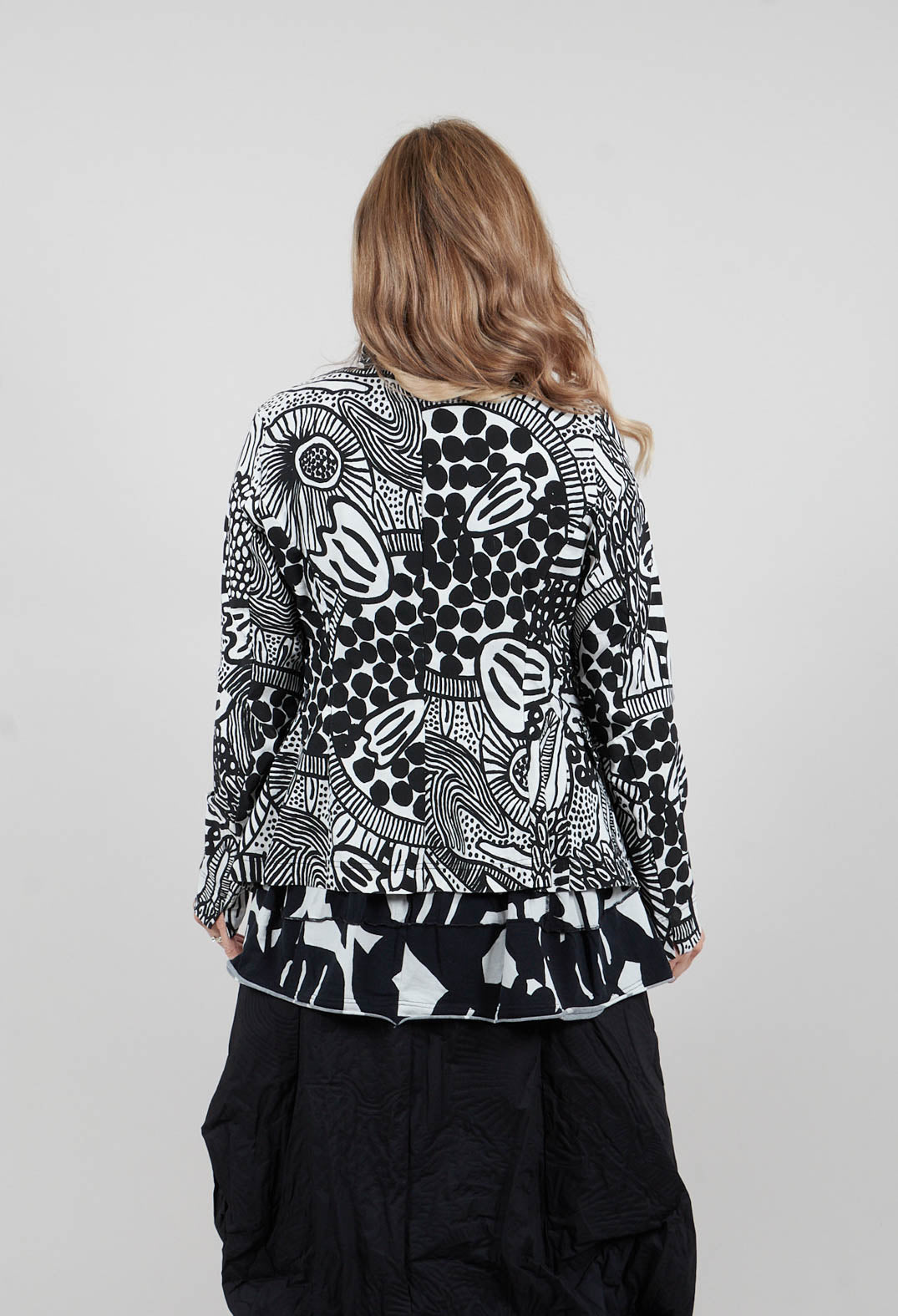 Tailored Jacket in Black Print - 3441107
