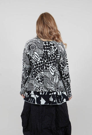 Tailored Jacket in Black Print - 3441107