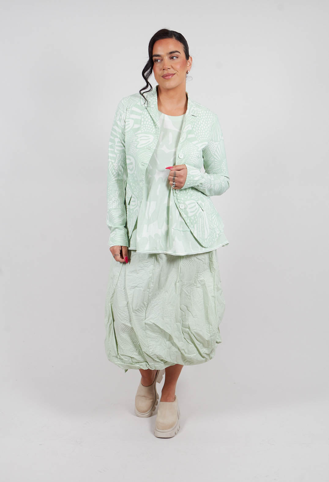 Tailored Jacket in Lime Print - 3441107