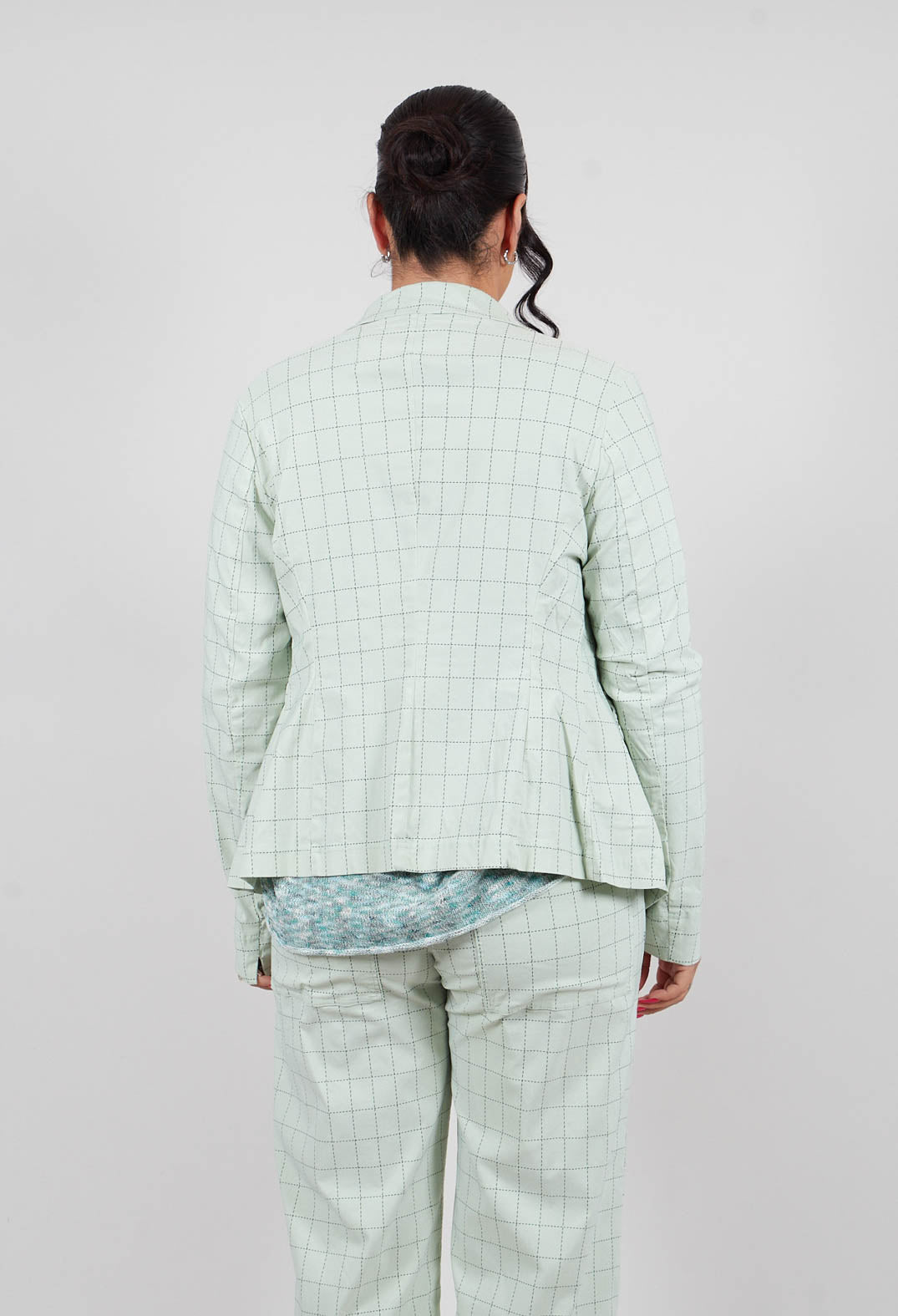Tailored Jacket in Lime Check - 3441107