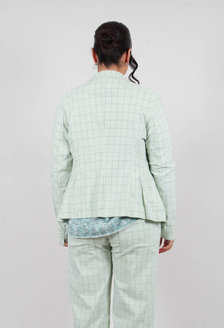 Tailored Jacket in Lime Check - 3441107