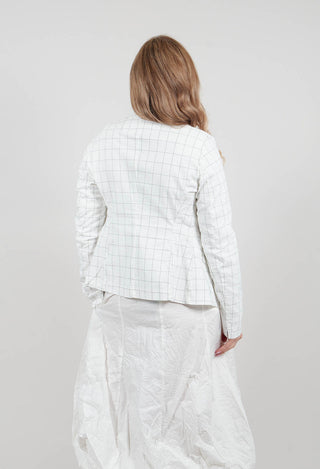 Tailored Jacket in Off White Check - 3441107