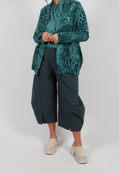 Pull On Balloon Trousers in Tree Check - 3440109