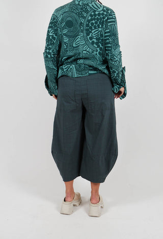 Pull On Balloon Trousers in Tree Check - 3440109