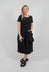 Short Sleeve Dress in Black Check - 3440910