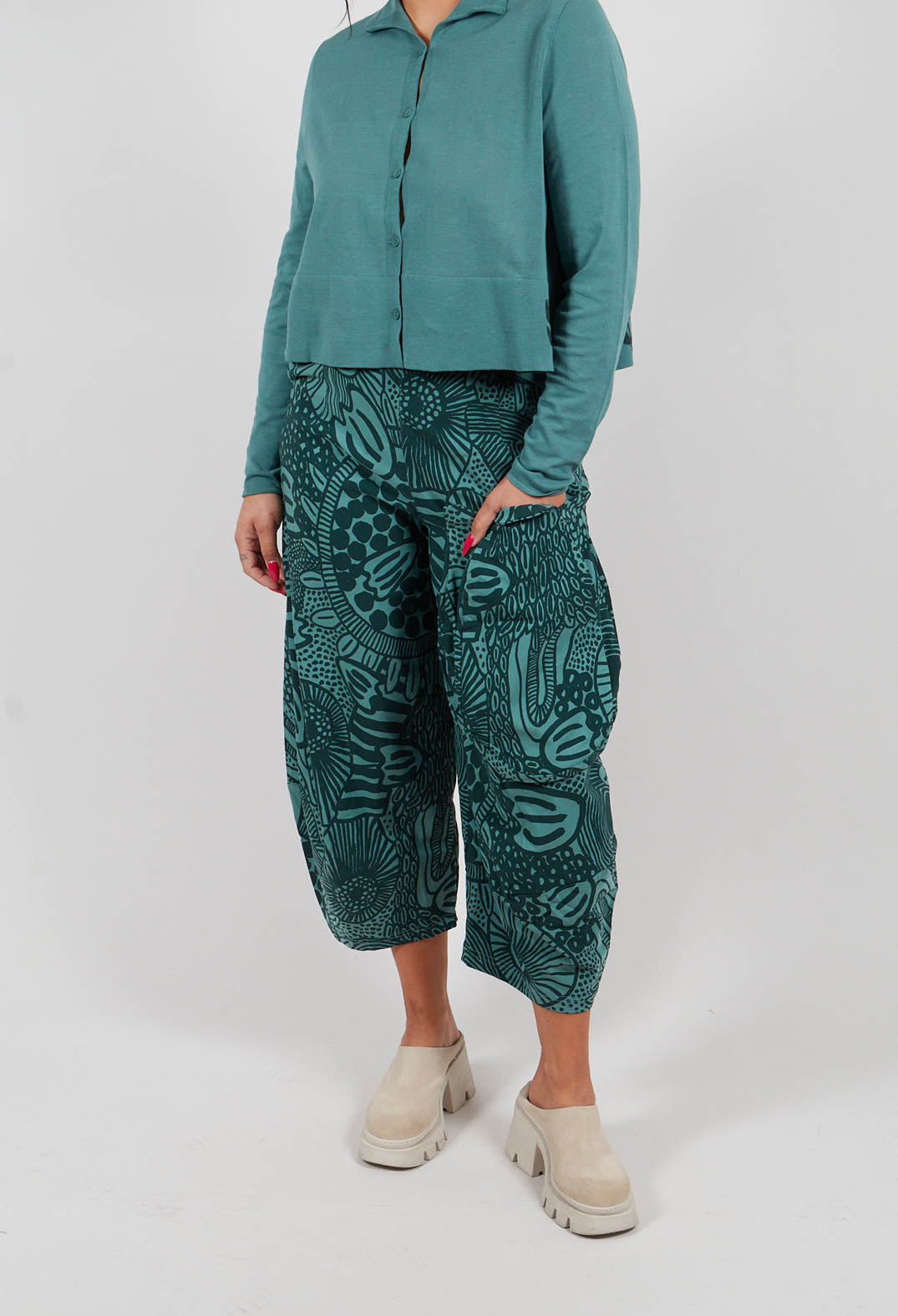 Balloon Trousers in Tree Print - 3440114