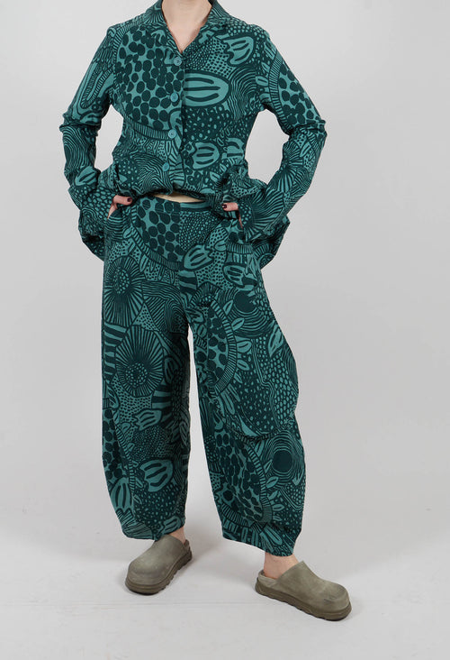 Balloon Trousers in Tree Print - 3440114