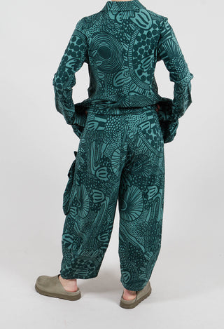 Balloon Trousers in Tree Print - 3440114