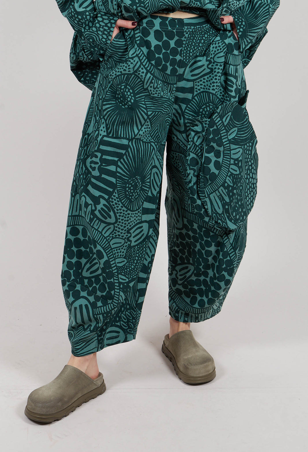 Balloon Trousers in Tree Print - 3440114