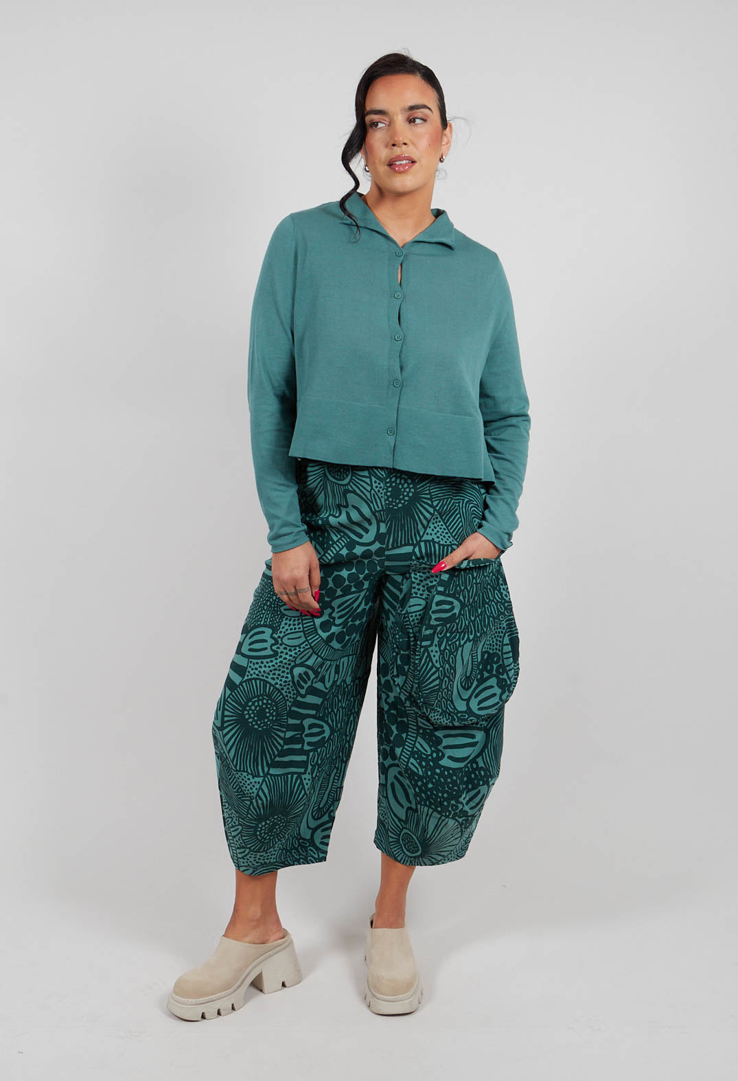 Balloon Trousers in Tree Print - 3440114