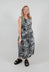 Balloon Dress in Black Print - 3440916