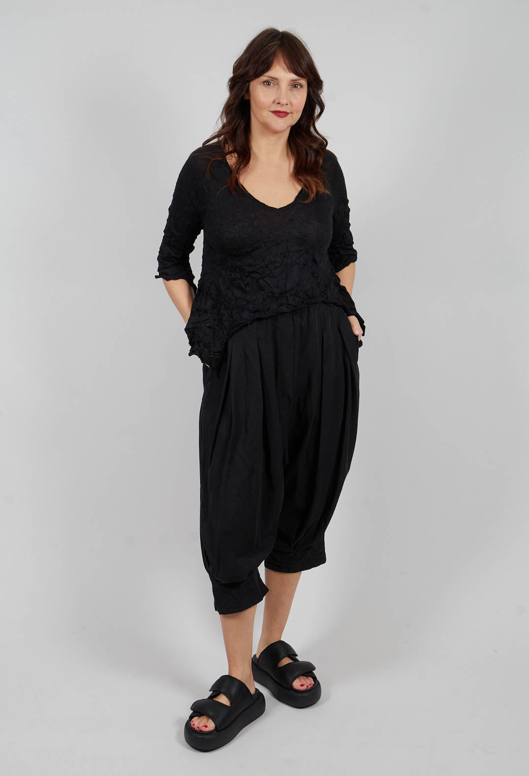 Fine Knit Jumper in Black - 3460706