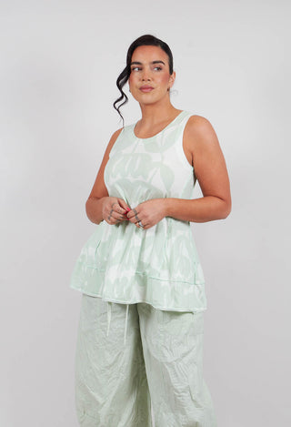Sleeveless Top in Lime Print - 3470802