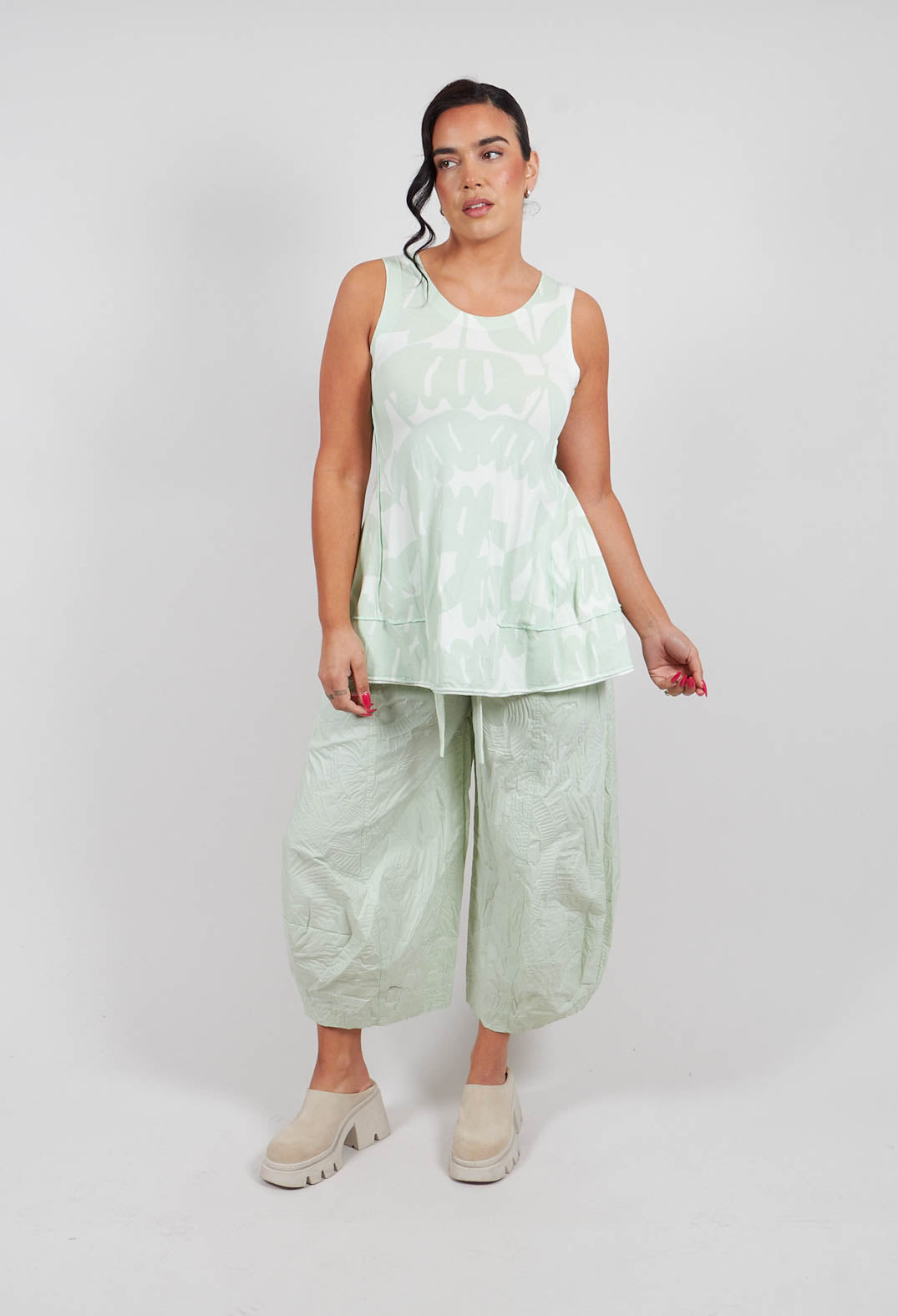 Sleeveless Top in Lime Print - 3470802