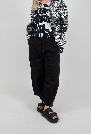 Tulip Hem Trousers in Black - 3490103