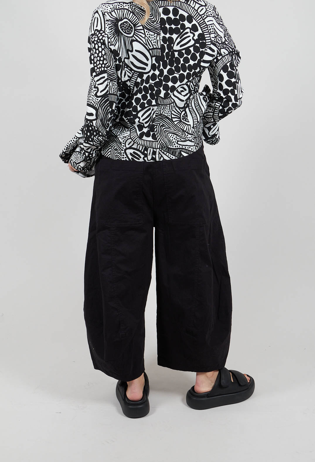Tulip Hem Trousers in Black - 3490103