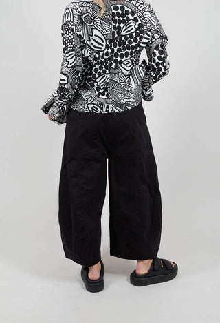 Tulip Hem Trousers in Black - 3490103