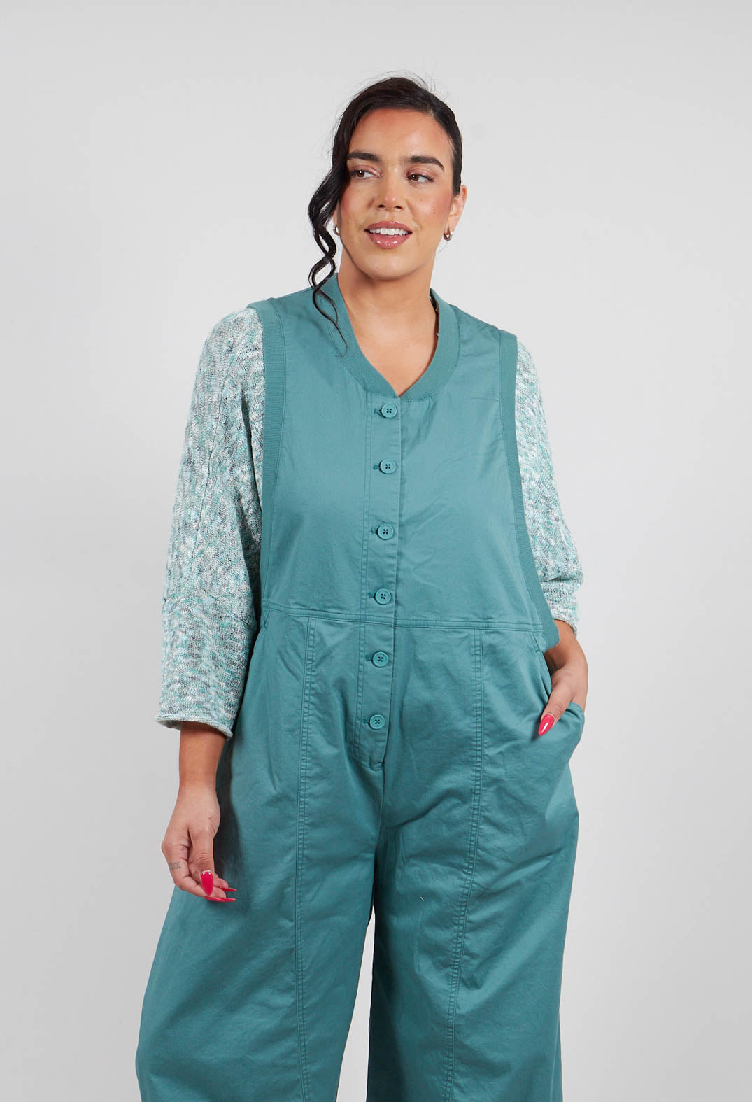 Sleeveless Jumpsuit in Grass - 3491304