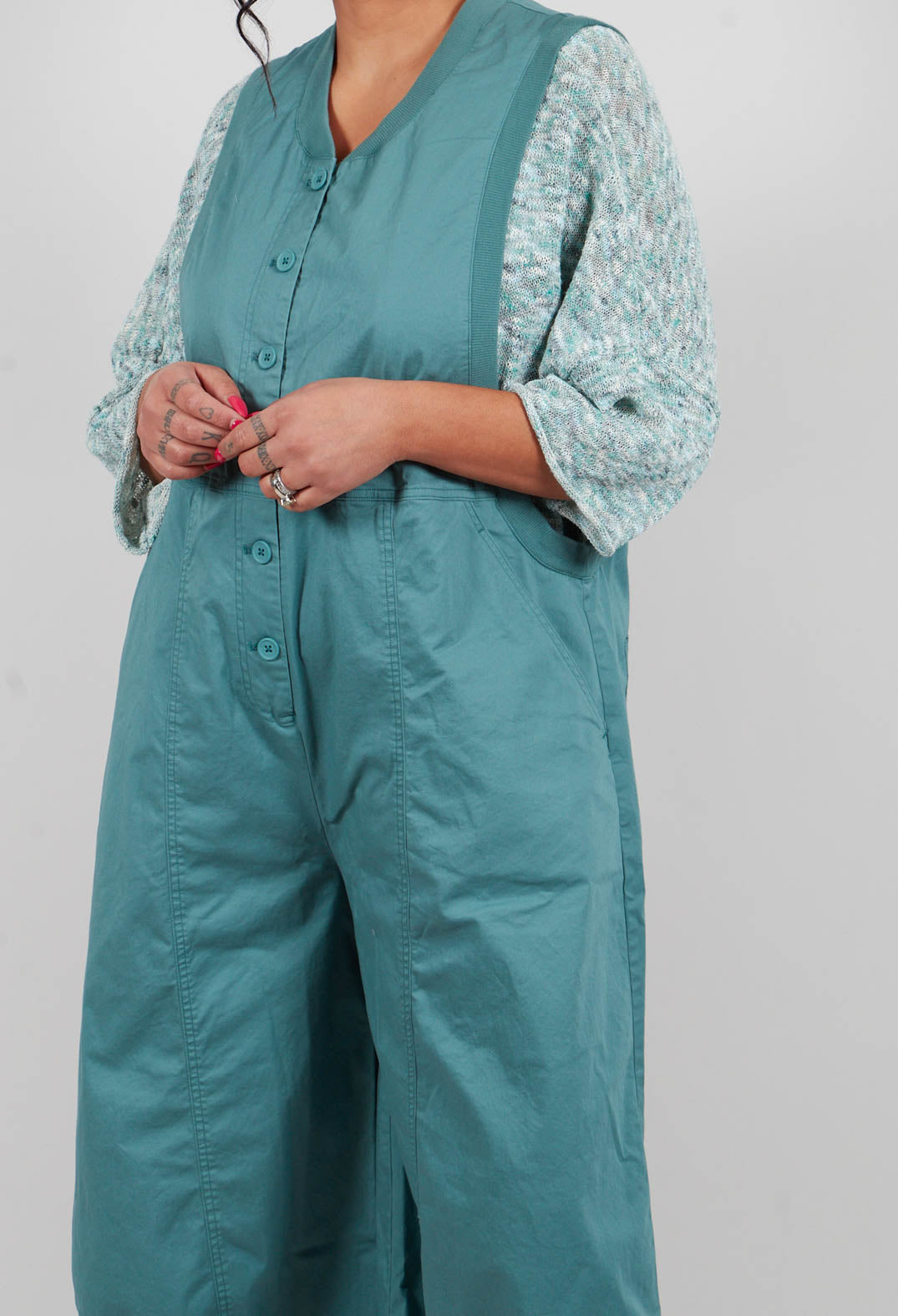 Sleeveless Jumpsuit in Grass - 3491304