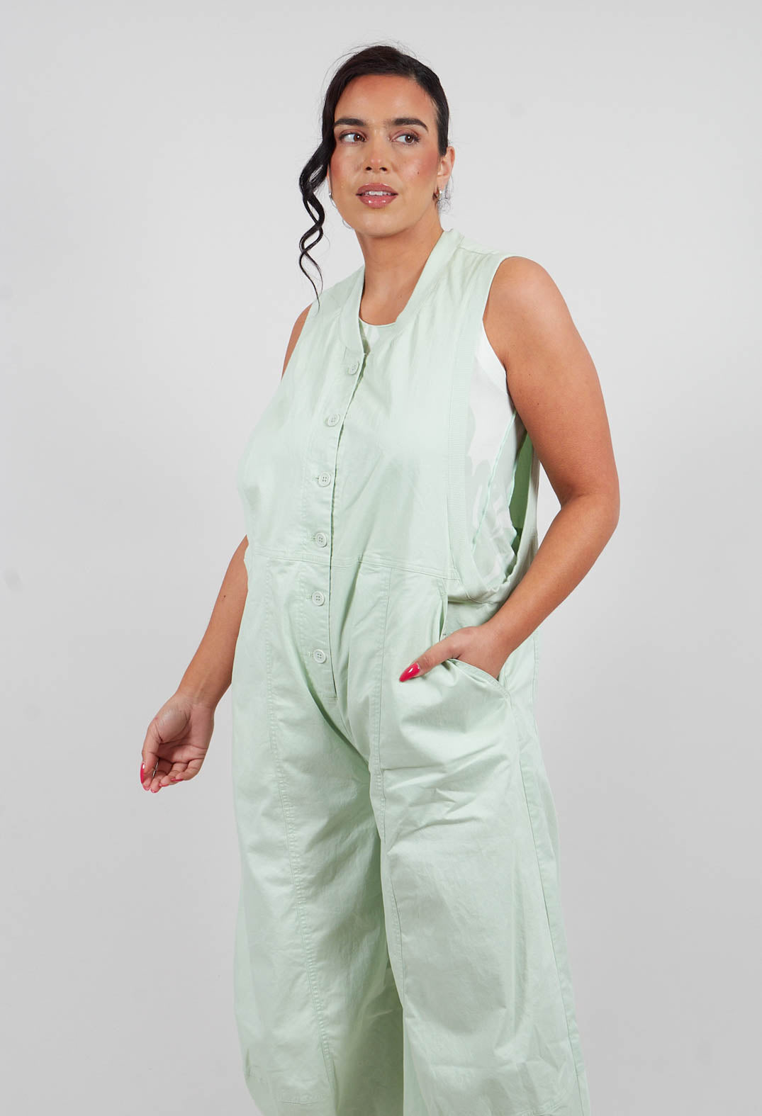 Sleeveless Jumpsuit in Lime - 3491304