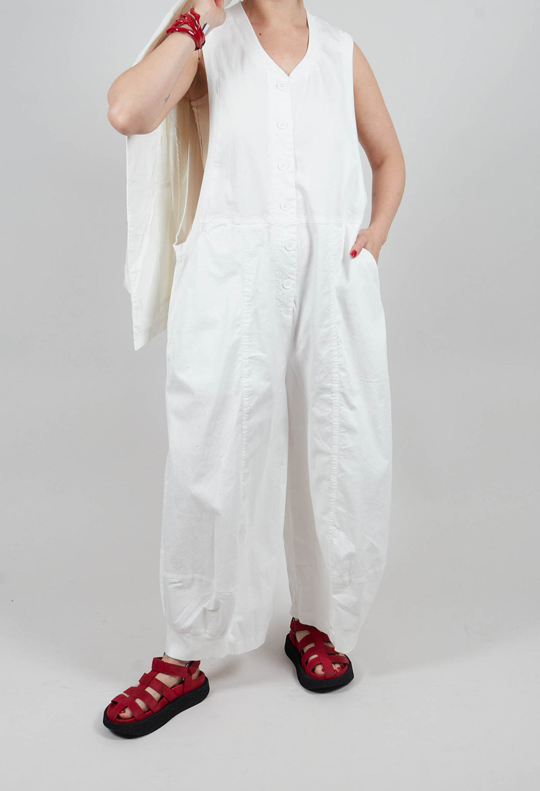 Sleeveless Jumpsuit in Off White - 3491304