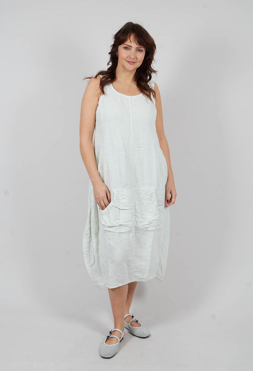 Linen Tulip Dress in Salina - 3540903