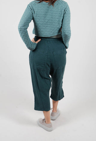 PRE-ORDER - Linen Drop Crotch Trousers in Tree - 3540114 (Pictured in Off White)