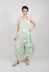 Linen Sleeveless Dress in Lime Print - 3550902