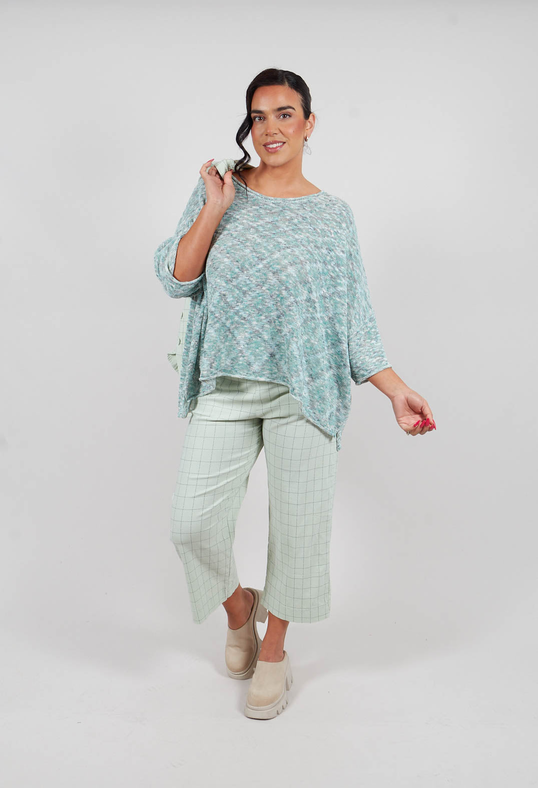 Lightweight Jumper in Tree Mint Multicolour - 3560704