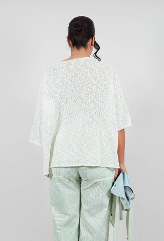 Lightweight Jumper in Lime Melange - 3560704