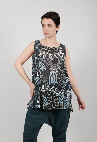 Sleeveless Top in Multicolour - 3600802