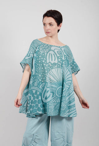 Lightweight Top in Grass Print - 3600505