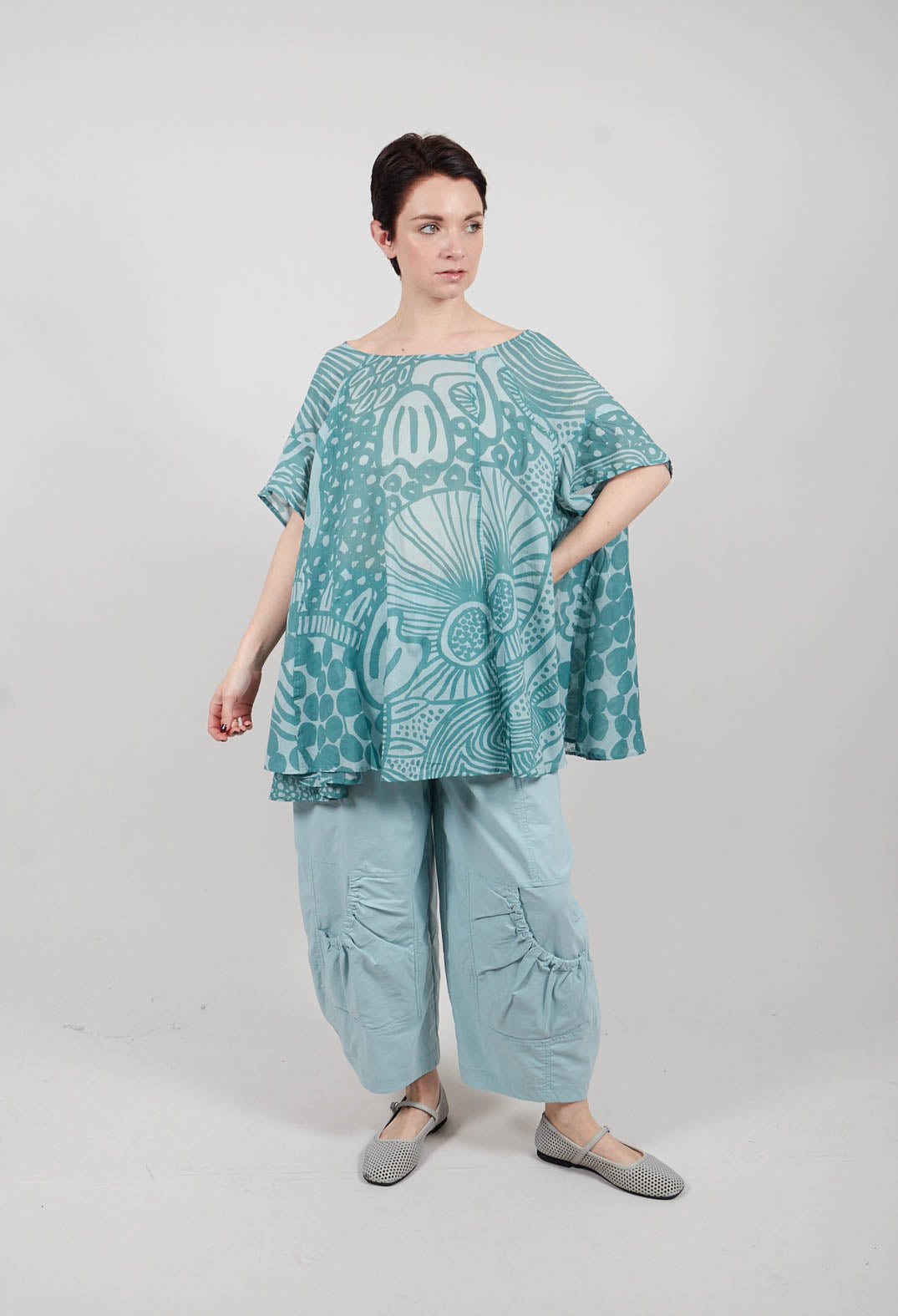 Lightweight Top in Grass Print - 3600505