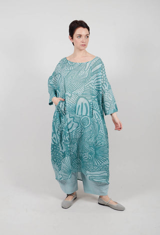 Lightweight Dress in Grass Print - 3600906