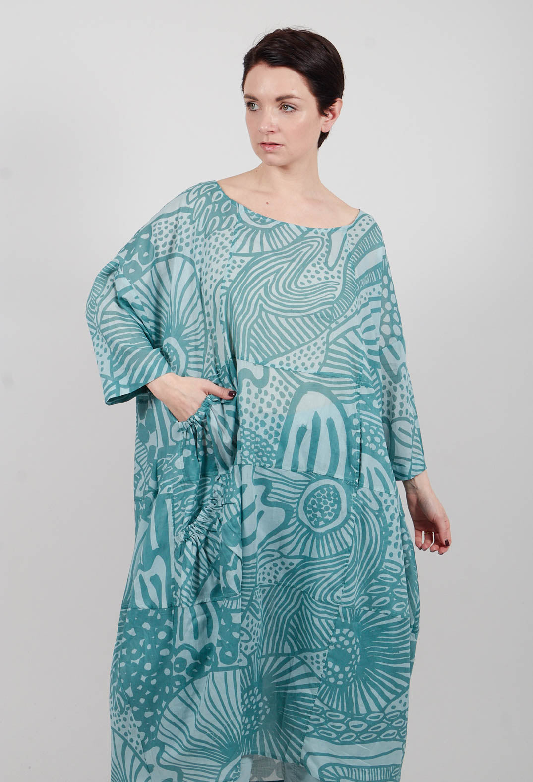 Lightweight Dress in Grass Print - 3600906