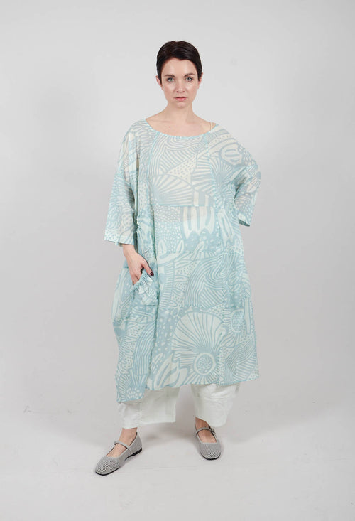 Lightweight Dress in Mint Lime Print - 3600906