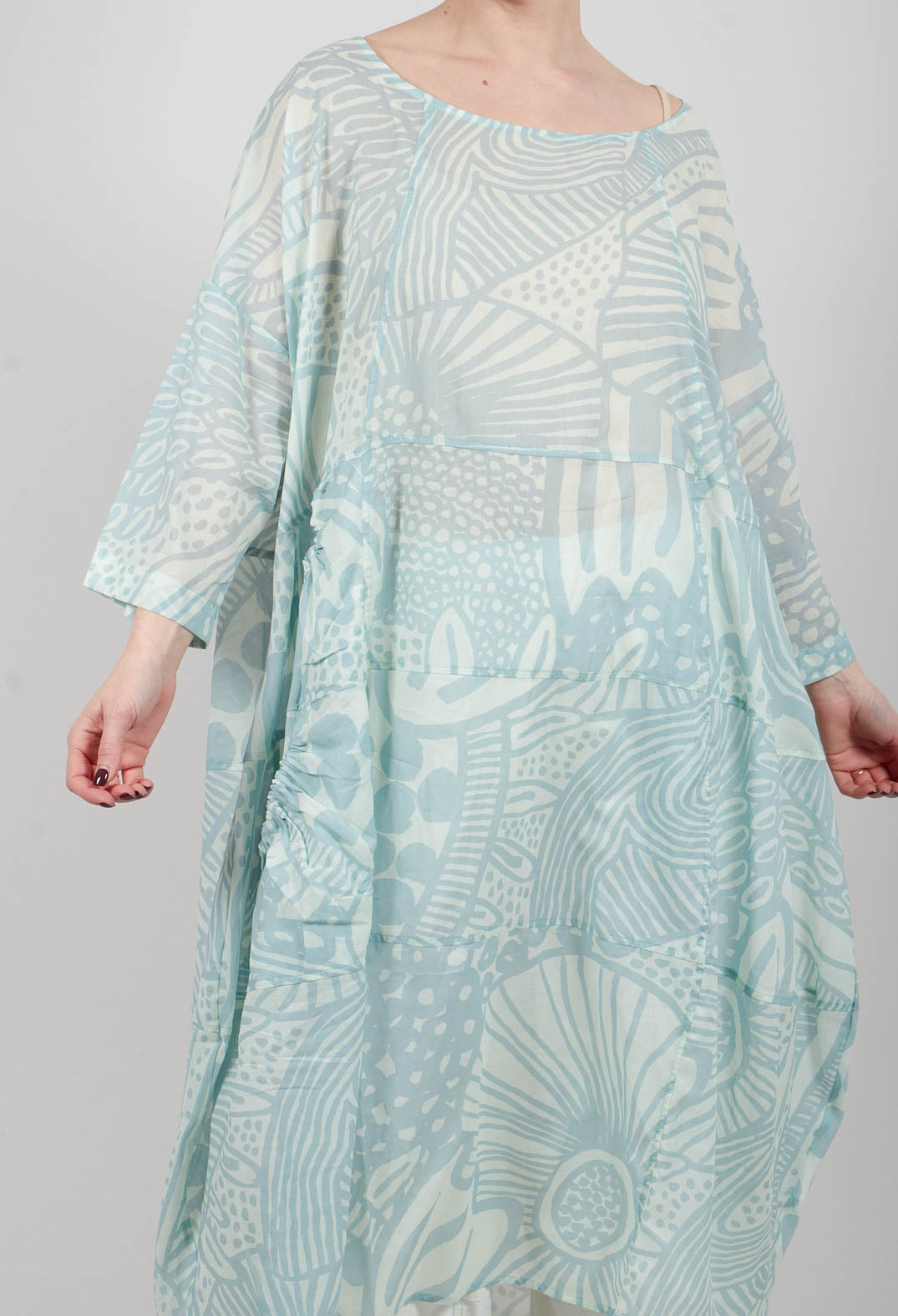 Lightweight Dress in Mint Lime Print - 3600906