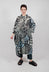 Long Shirt Dress in Black Mint Lime Print - 3600907
