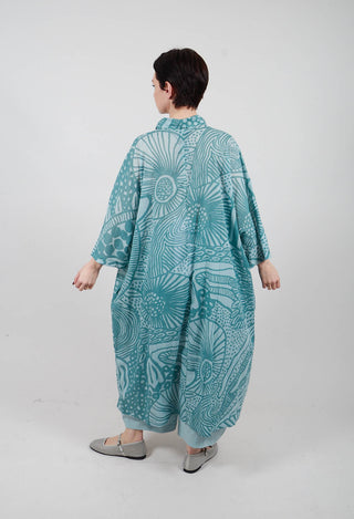 Long Shirt Dress in Grass Print - 3600907