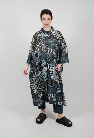 Long Shirt Dress in Multicolour - 3600907