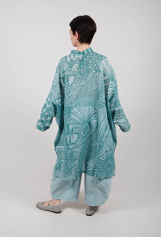 Shirt Dress in Grass Print - 3600909