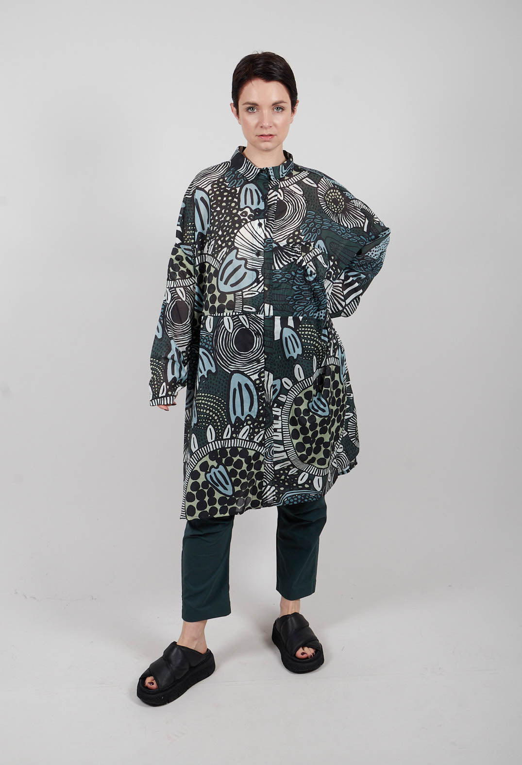 Shirt Dress in Multicolour - 3600909