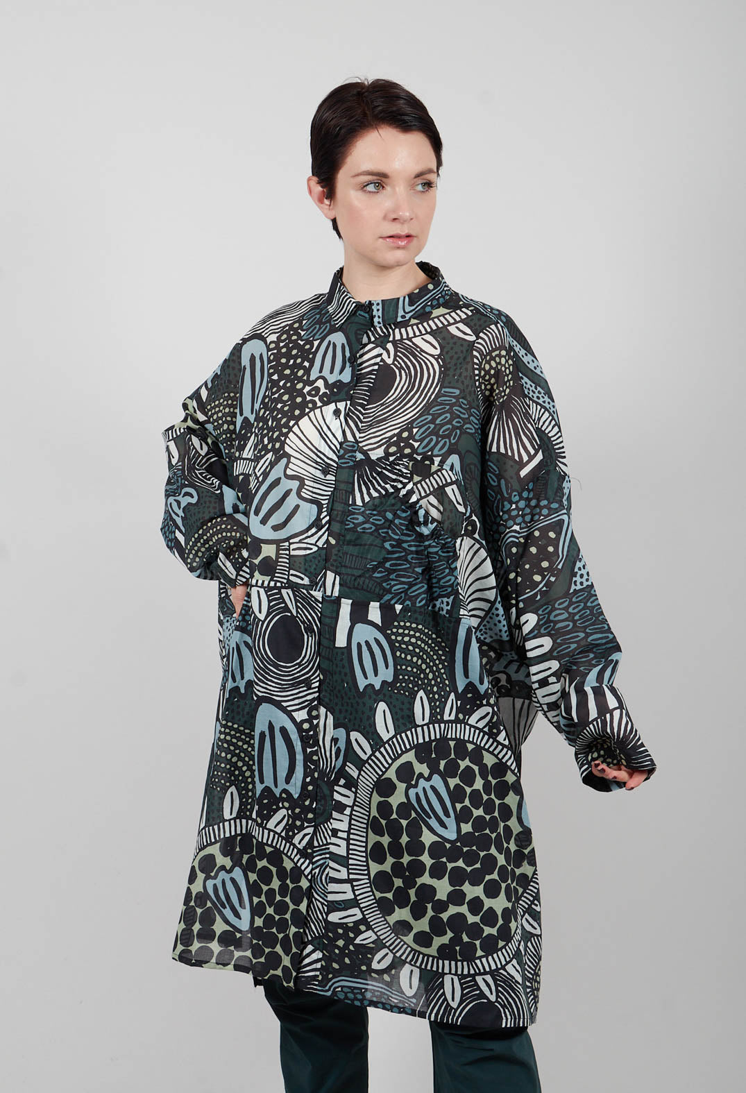 Shirt Dress in Multicolour - 3600909