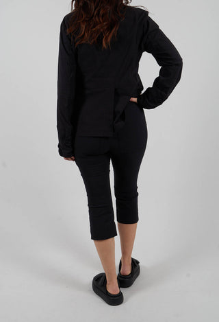 Slim Cropped Trousers in Black - 3630108